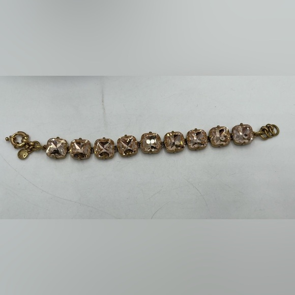 J. Crew Brass and Pretty Peach
Rhinestone Gold Gone Tennis Bracelet - Picture 12 of 13